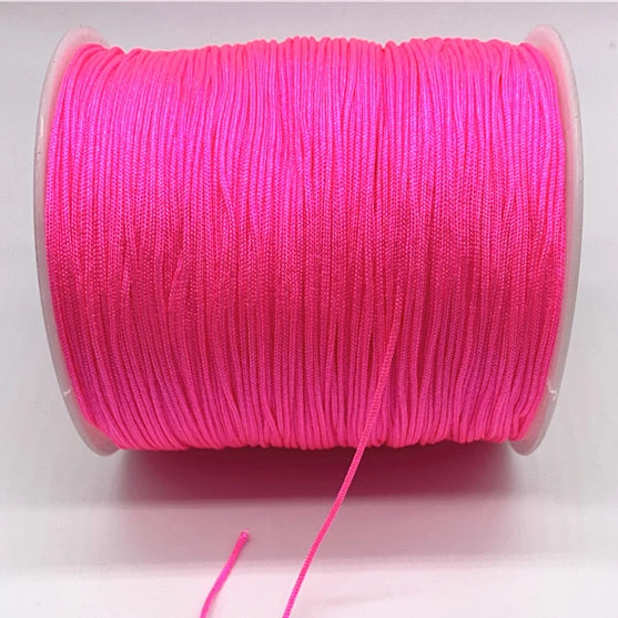 Hilo Tripolino (Chino) 1mm Rosa Neon - 90 Metros