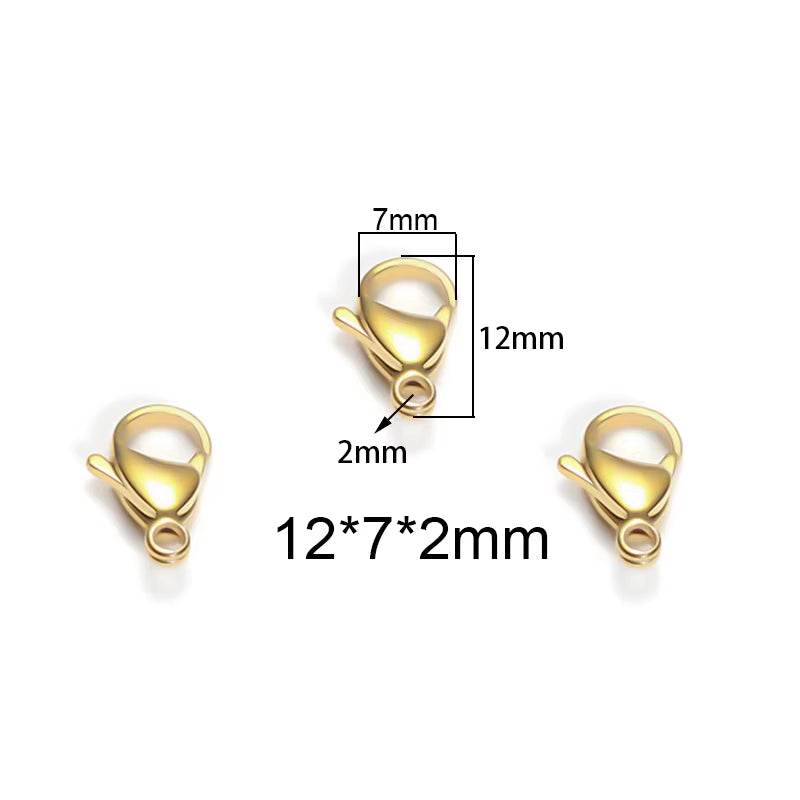 Broche Acero Dorado de 1.2cm