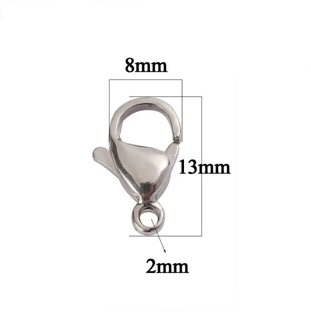 Broches Acero Natural - 4 Unid
