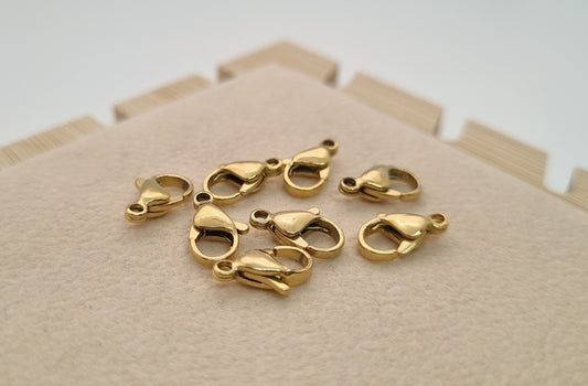 Broche Acero Dorado de 1.2cm