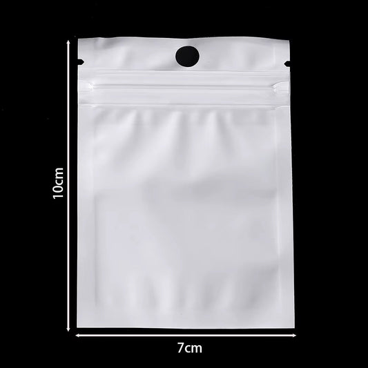 Bolsa Con Cierre Hermético Fondo Blanco 7x10cm - 100 Unid