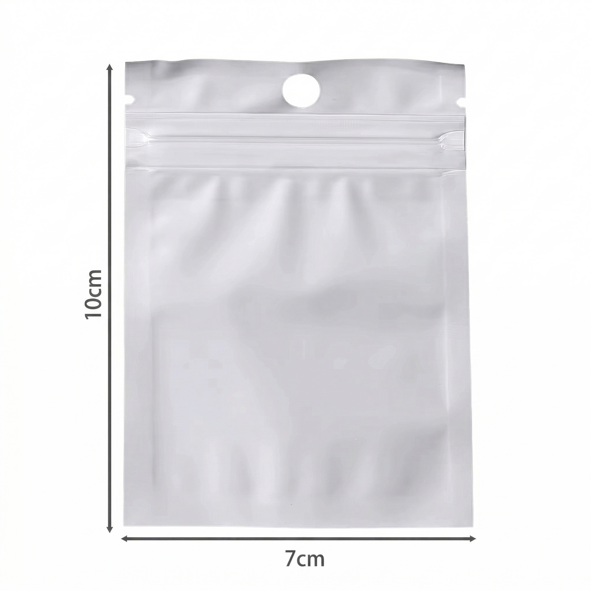 Bolsa Con Cierre Hermético Fondo Blanco 7x10cm - 100 Unid