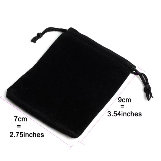 10 Bolsas de Terciopelo 7x9cm