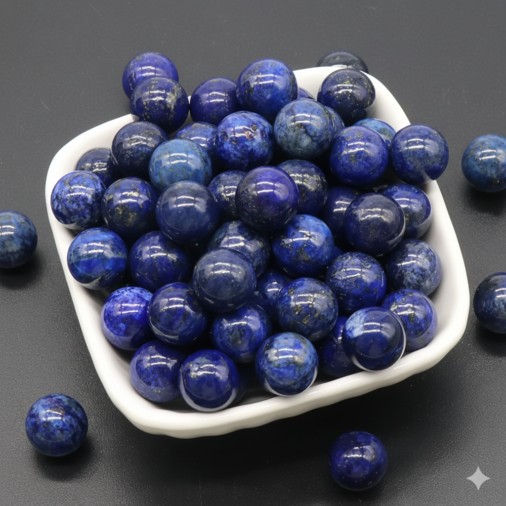 Cuentas Lapislazuli Sin Perforacion