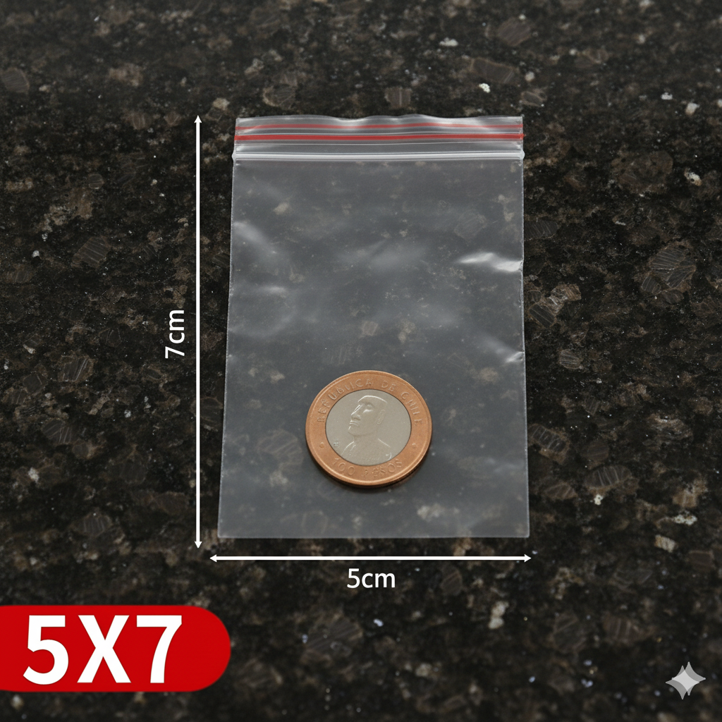 Ziploc 5x7cm - 500 Unid.