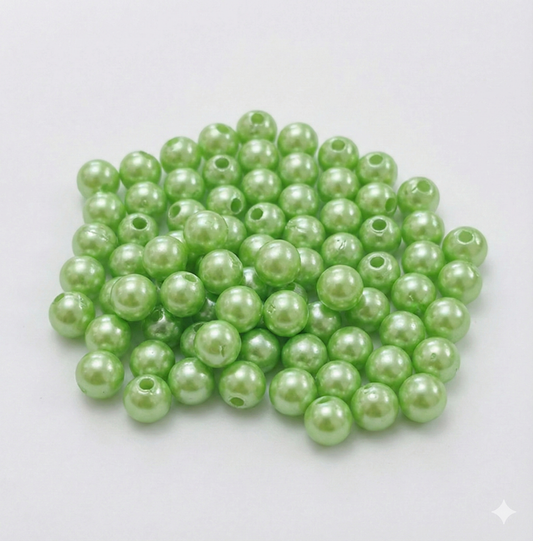 Perlas Plásticas Verde  - 40gr