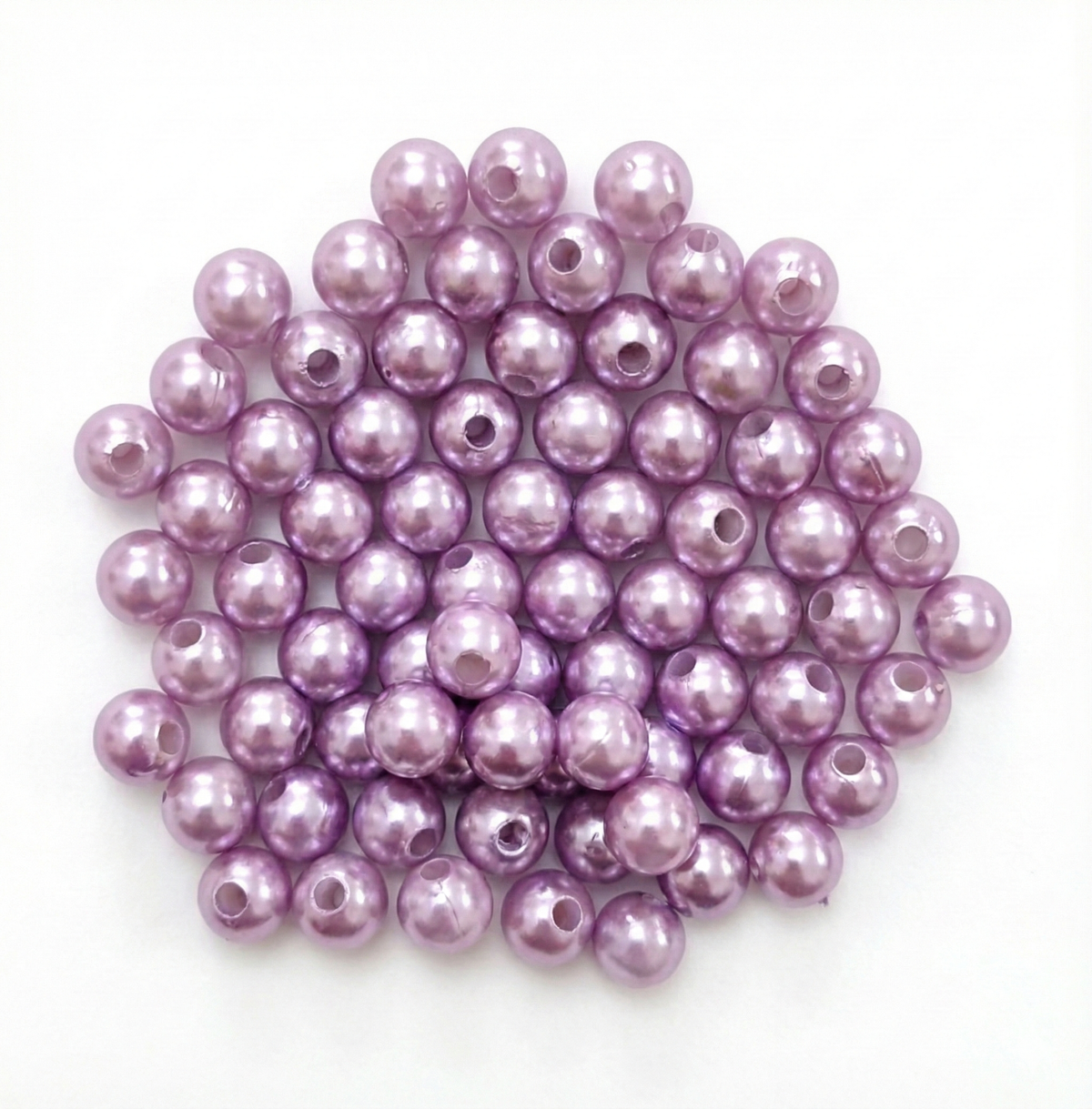 Perlas Violeta Claro Plásticas - 40gr