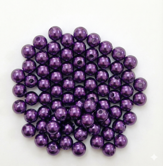 Perlas Plásticas Moradas