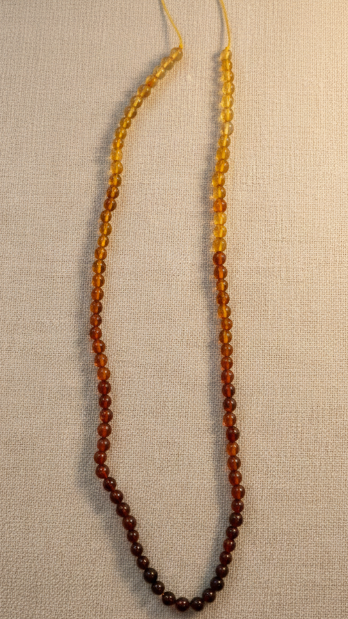 Tira de Ambar Baltico en Bolitas 4mm