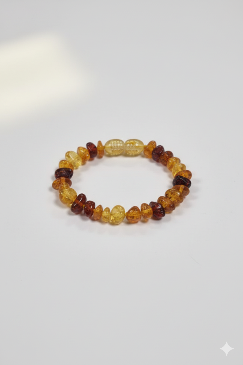 Pulsera de Ámbar Báltico Niño(a) 12cm