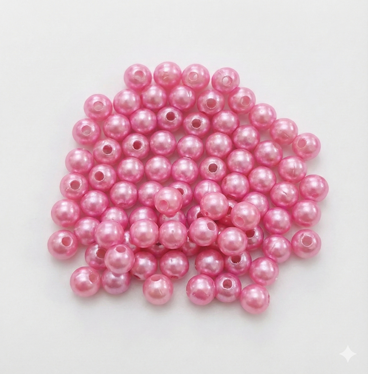 Perlas Rosadas Plásticas - 40gr