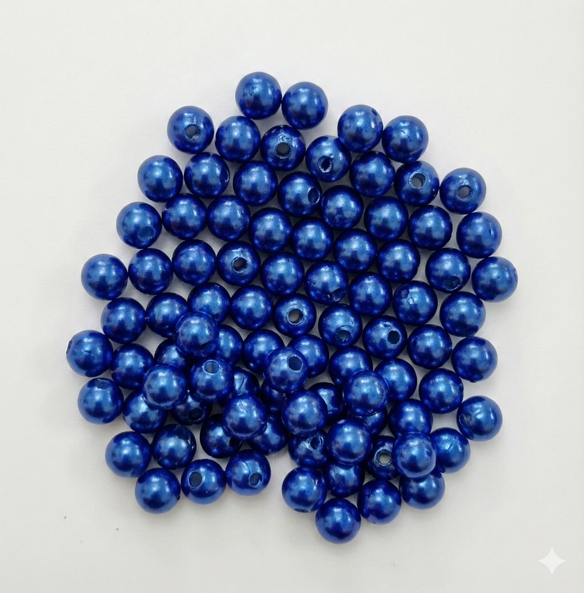 Perlas Azul Plásticas - 40gr