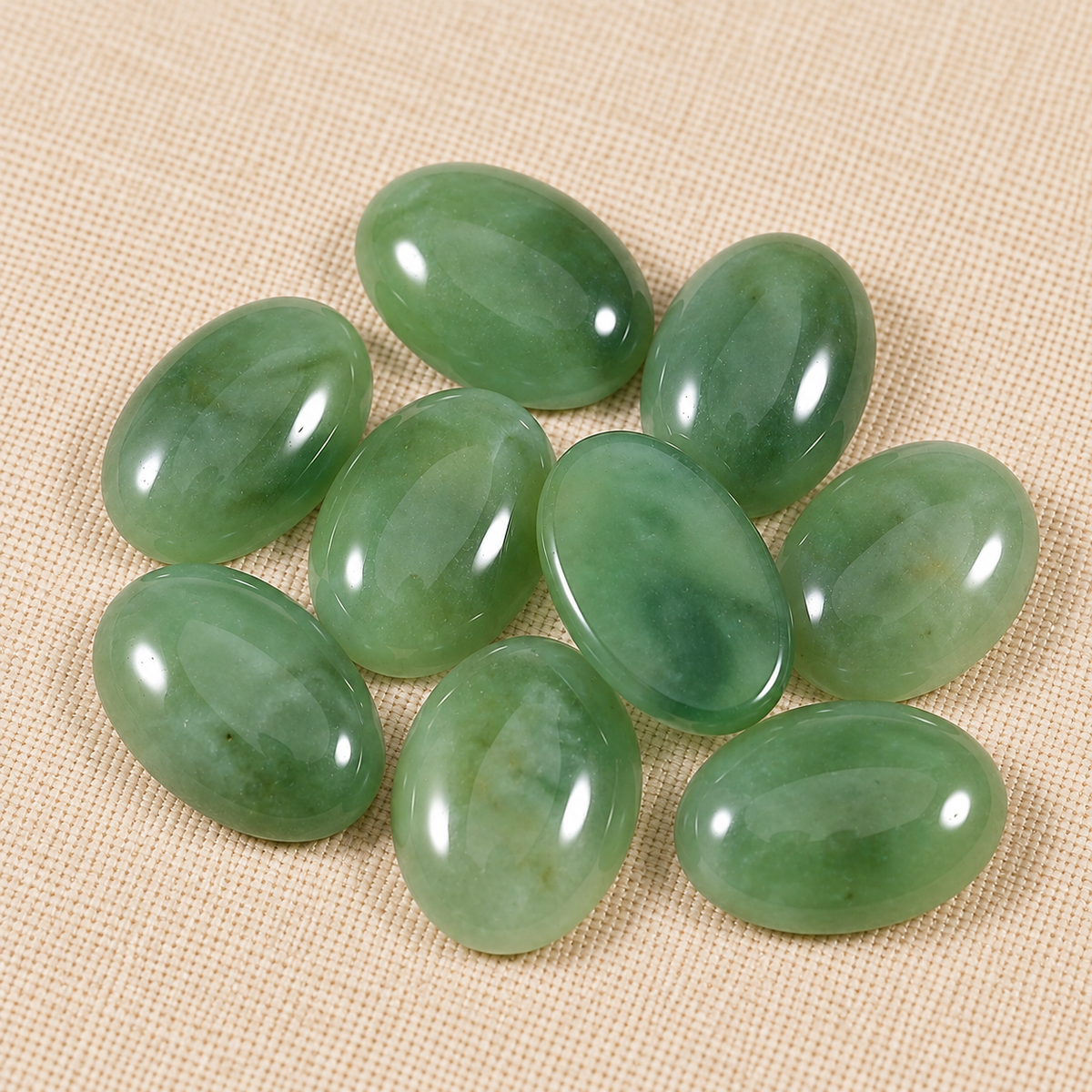 Cabujón (Cabuchón) Jade Verde 1.8x2.5cm - 1 PCS