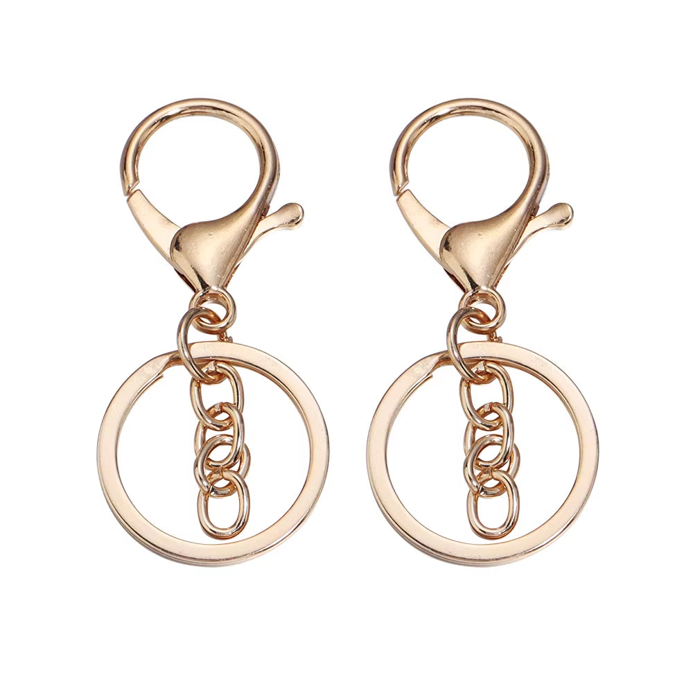 Mosqueton Con Argolla Llavero Gold Rose 50 Unid.