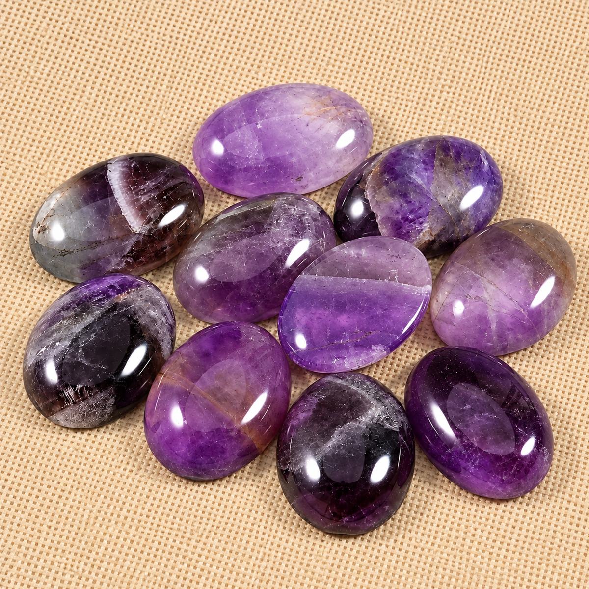 Cabujón (Cabuchón) Amatista 1.8x2.5cm - 1 PCS