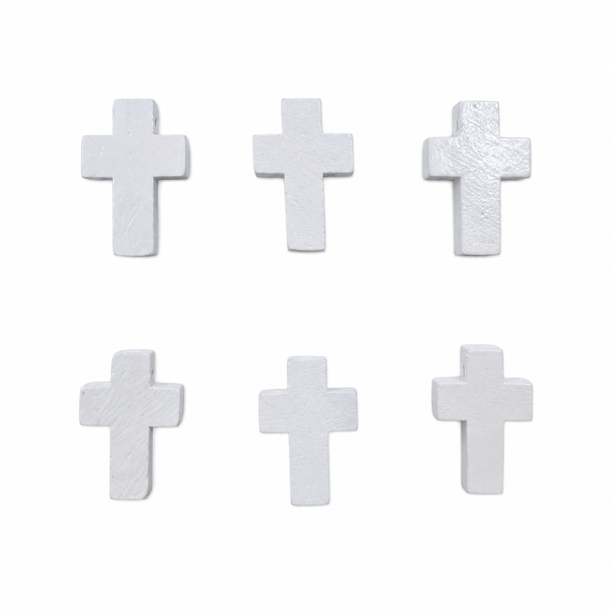 Cruz Madera Blanca 22x15mm - 50pcs