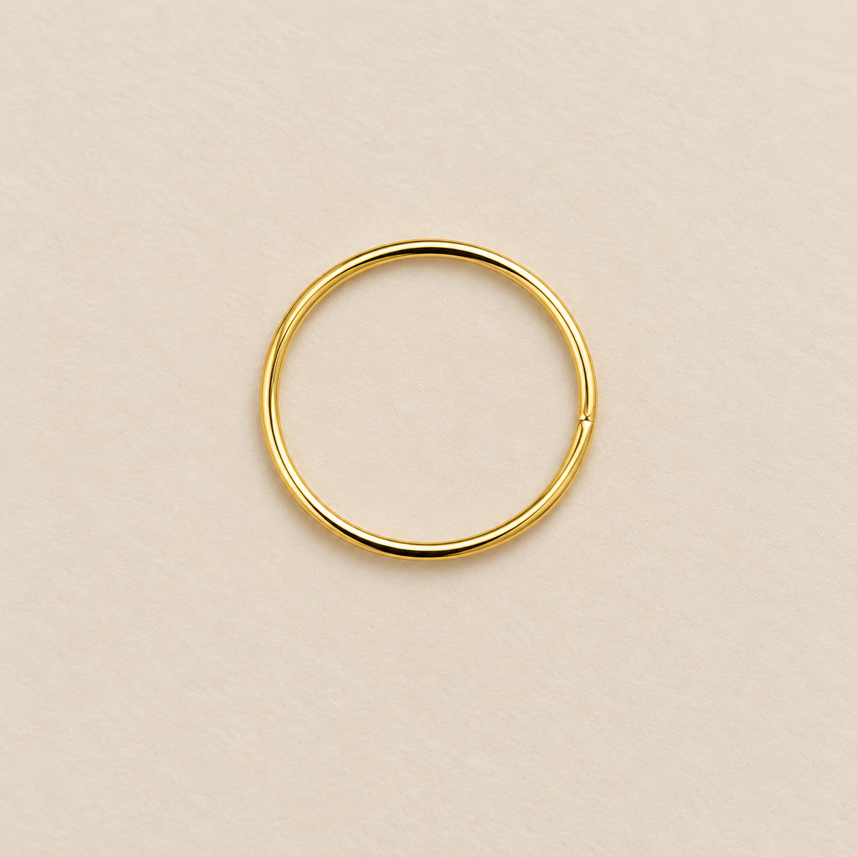 Aro Metálico con Forma de Circulo Dorado - 1 PCS
