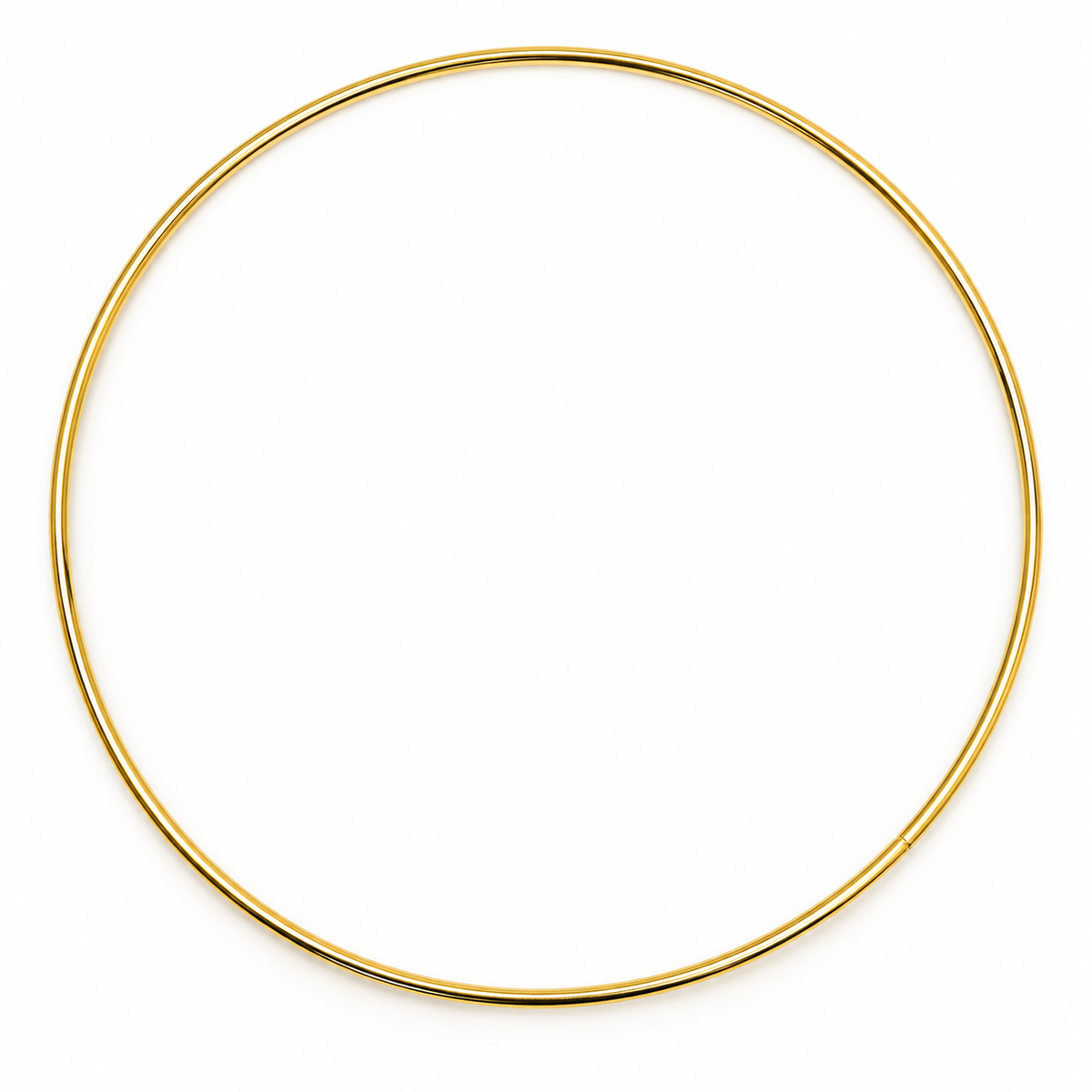 Aro Metálico con Forma de Circulo Dorado - 1 PCS
