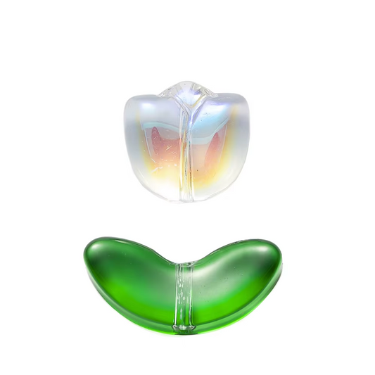 Tulipanes Tornasol con Hojas Verdes - 10 Unid